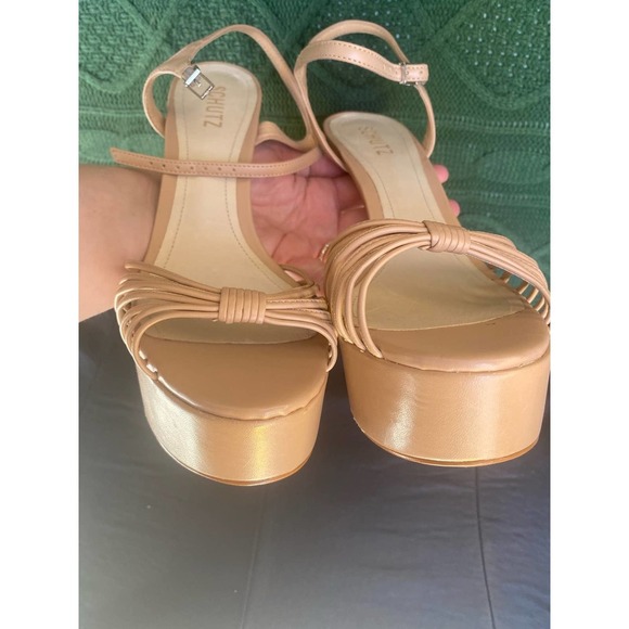 Schutz Yanna Platform NWOT 10.5B beige - Picture 5 of 9